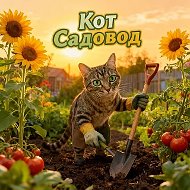 Дача цветы огород. Кот садовод